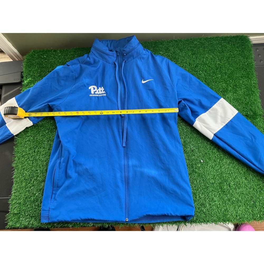 Nike Pitt Swimming & Diving Dri-FIT Full Zip Jacket Blue Mens Large University